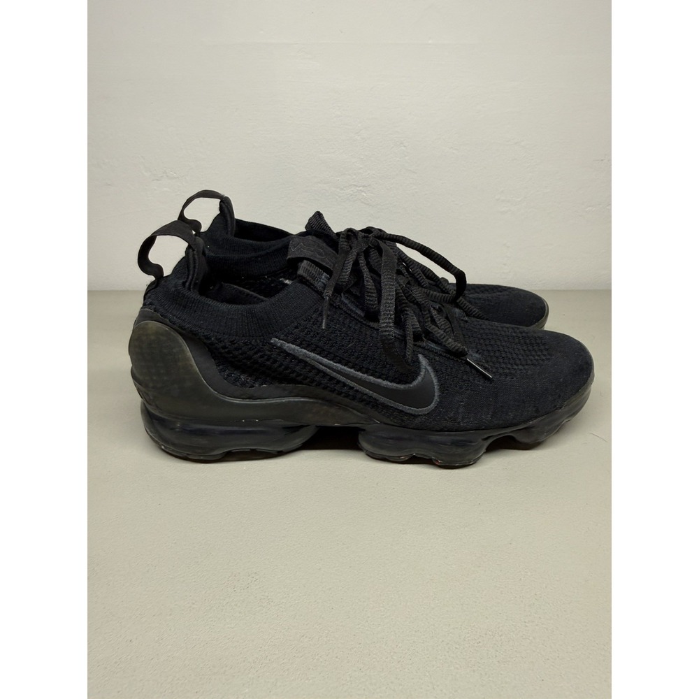 Nike Air VaporMax 2021 Flyknit Triple Black Mens Size 8.5 DH4084-001
